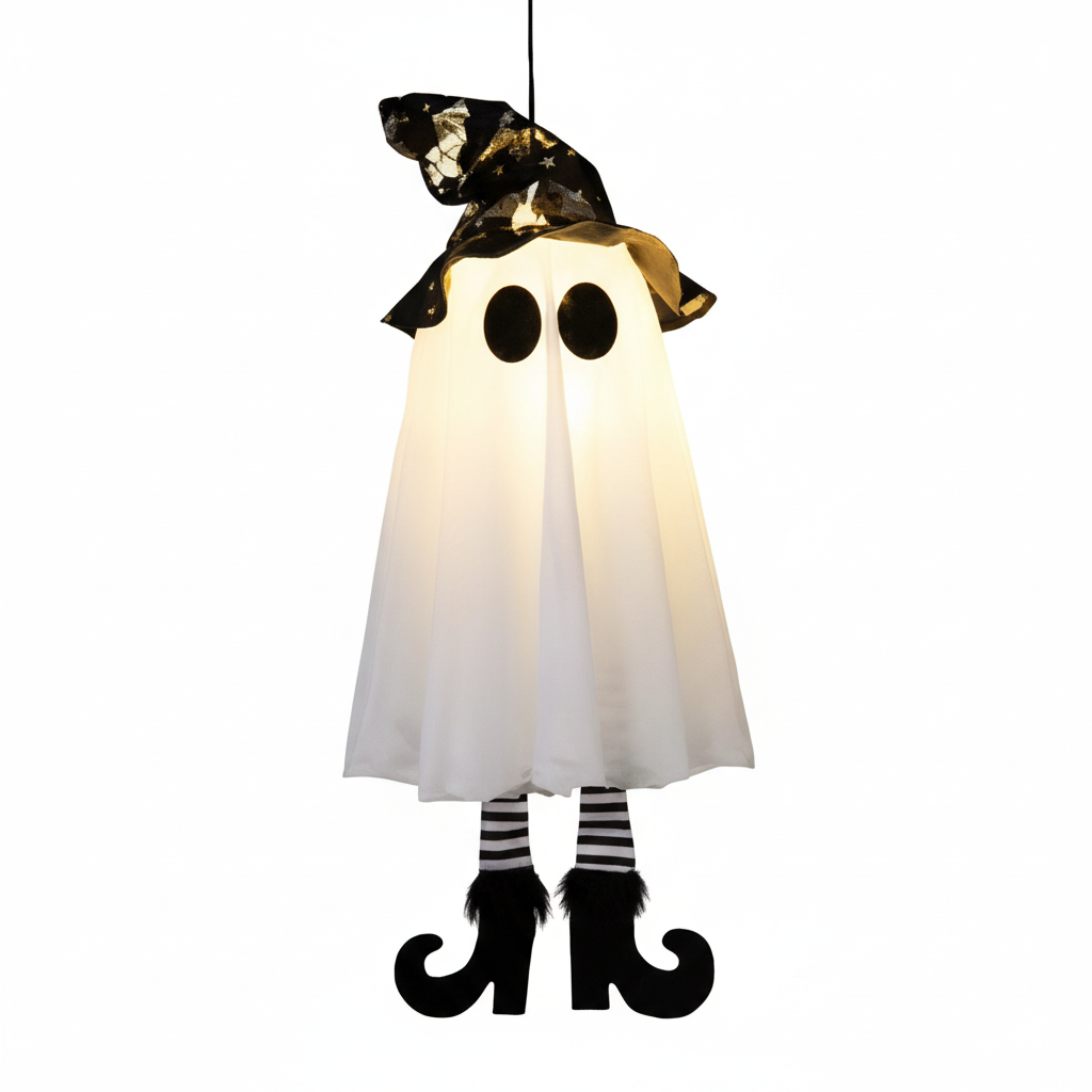 Haunted Glow LED Halloween Hanging Lights – Battery Operated with Batteries Included
