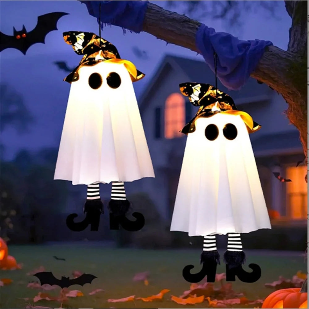 Haunted Glow LED Halloween Hanging Lights – Battery Operated with Batteries Included